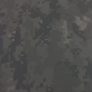 Camouflage marine-grade vinyl in Talpa Olive for boat upholstery, yacht seating, and marine interiors.