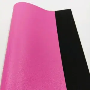 Fine leather grain vinyl in Rosé Intense from the Prima collection with smooth soft-touch surface and uniform micro-grain texture