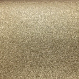 Gold Luxe Pearl pearlescent fine pebble grain vinyl from the Lorella collection with anti-stain finish
