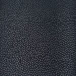 Black cruise ship upholstery marine vinyl with pebble grain texture and IMO certification