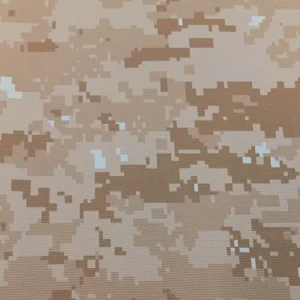 Camo faux leather texture in Walnut Noisette from the CamoShield collection