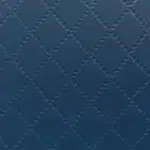 Diamond pattern faux leather texture in Marine Blue from the Joya Mer collection