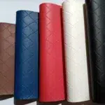 Diamond quilted vinyl faux leather color collection Joya Mer