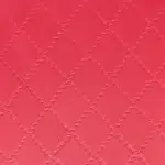 Diamond stitch look faux leather texture in Smarty Red from Joya Mer