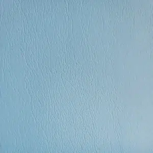 Light sky blue marine grade leather upholstery vinyl with anti-stain coating