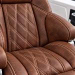 heavy duty marine vinyl upholstered on a premium boat captain chair helm seat by Marvella.